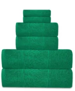 6-Piece Christmas Towel Set – 100% Cotton 600 GSM – Soft & Quick Dry - Image 2