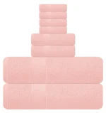 8-Piece Zero Twist Cotton Bath Towel Set – 100% Cotton Luxury Towels – Ultra Soft & Absorbent - Image 3