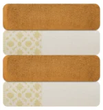 4-Piece Jacquard Bath Towel Set – 100% Cotton 600 GSM – Ultra Soft & Absorbent - Image 3