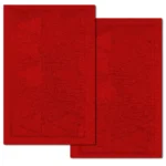 Christmas Bath Mats Set of 2 – 1000 GSM Cotton Bath Mats – Soft & Quick Dry