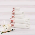 6-Piece Valentine’s Day Red Towel Set – 100% Cotton 600 GSM – Ultra Soft & Plush - Image 7