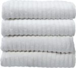 4-Pack Zero Twist Bath Sheet Towels – 100% Cotton 650 GSM – Extra Large & Quick Dry