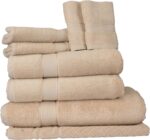 8-Piece Cotton Bath Towel Set – 550 GSM Ultra Soft Towels – Quick Dry & Absorbent - Image 4