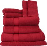 8-Piece Cotton Bath Towel Set – 550 GSM Ultra Soft Towels – Quick Dry & Absorbent - Image 2