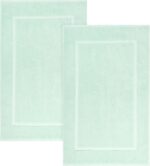 2-Piece Cotton Bath Mat Set – 100% Cotton 21×34 Inch Mats – Absorbent & Quick Dry - Image 4