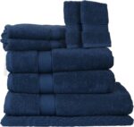 8-Piece Cotton Bath Towel Set – 550 GSM Ultra Soft Towels – Quick Dry & Absorbent