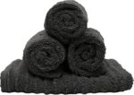 4-Pack Zero Twist Hand Towels – 100% Cotton 650 GSM – Soft, Fluffy & Absorbent