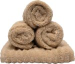 4-Pack Zero Twist Hand Towels – 100% Cotton 650 GSM – Soft, Fluffy & Absorbent - Image 4