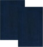 2-Piece Cotton Bath Mat Set – 100% Cotton 21×34 Inch Mats – Absorbent & Quick Dry - Image 7